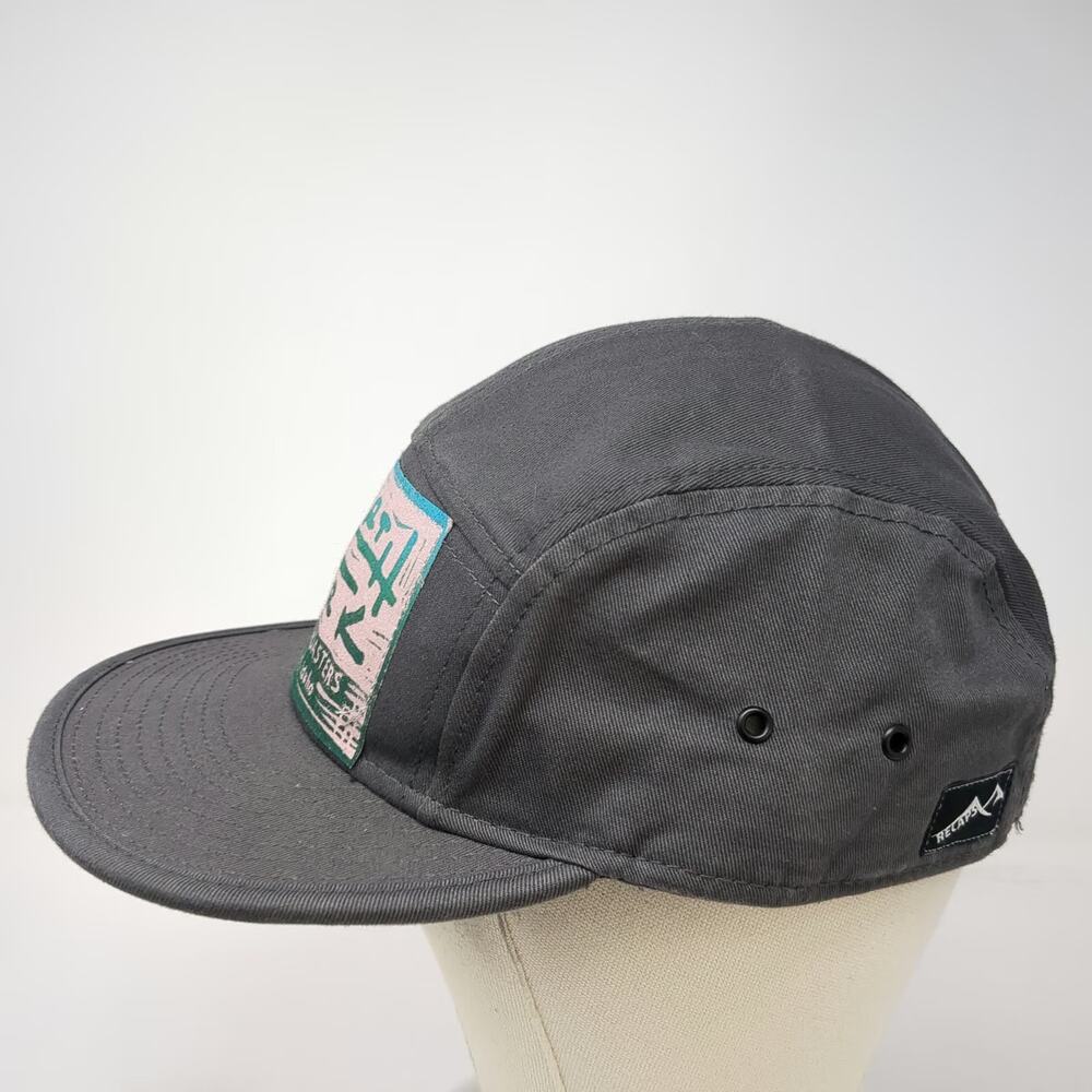 Otto 5 Panel Gray Hat One Size North Fork Coffee Roasters Strapback Flat Brim - Picture 3 of 9